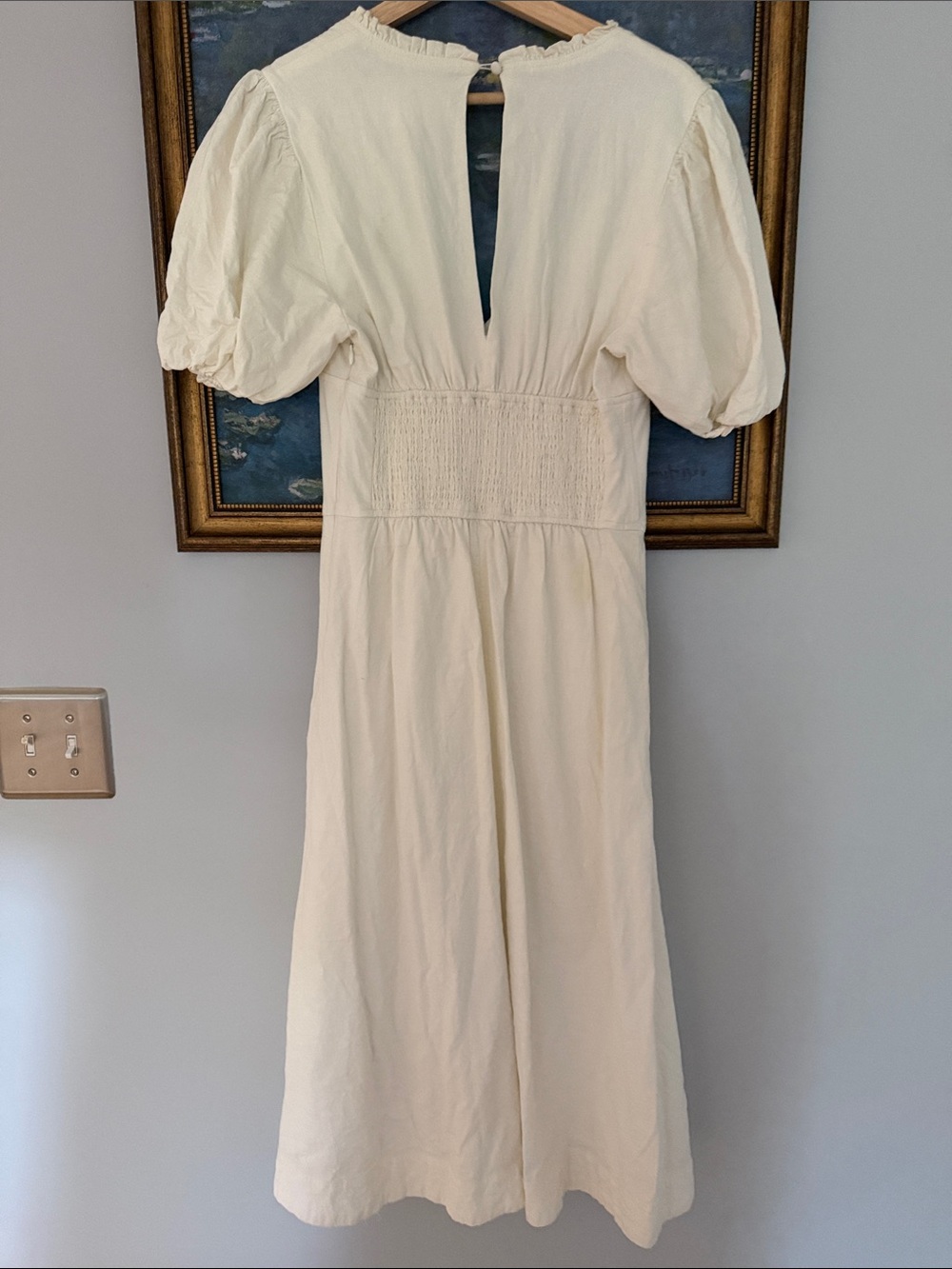 Maeve Anthropologie Corset Linen Midi Dress - Picture 5 of 7